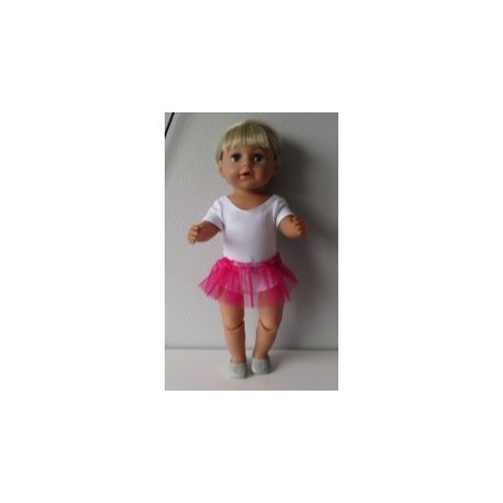 losse tutu hard roze baby born 43cm