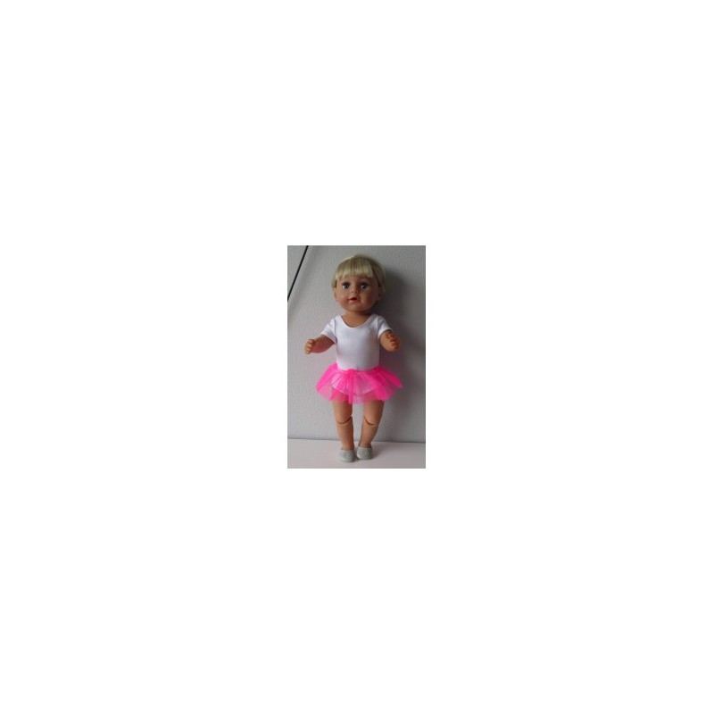 losse tutu fel roze baby born 43cm