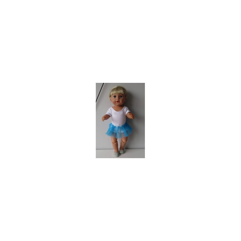 losse tutu aqau blauw baby born 43cm