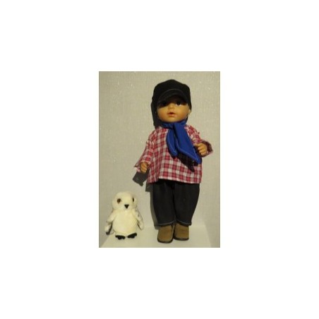 boer rood geruit baby born 43cm