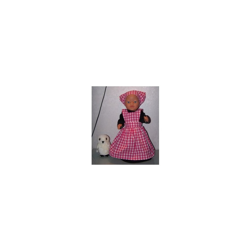 boerin hard roze baby born 43cm