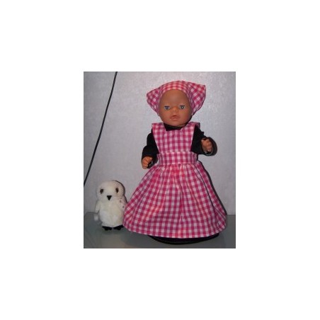 boerin hard roze baby born 43cm
