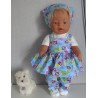 uitgebreide set blauw apen baby born 43cm