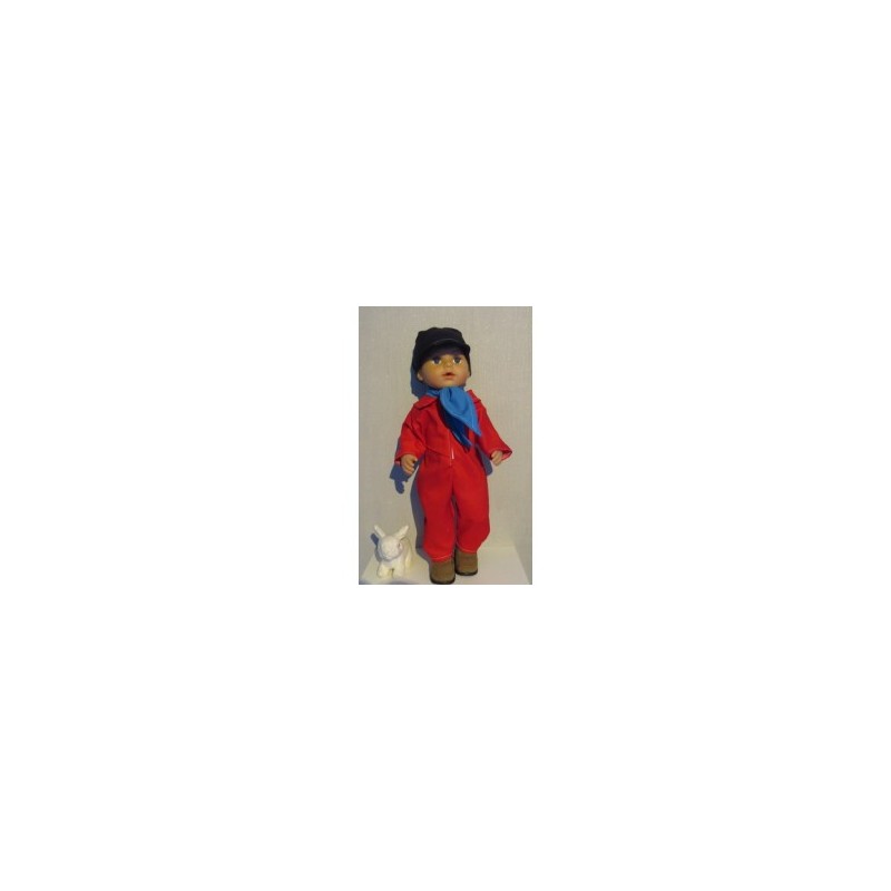 boerenoveral rood baby born 43cm