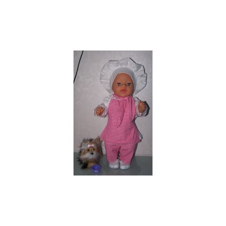 koks set hard roze  baby born 43cm