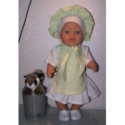 kokin set groen baby born 43cm