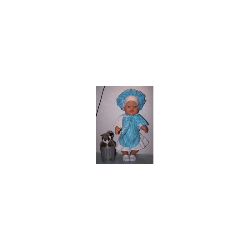 kokin set blauw baby born 43cm