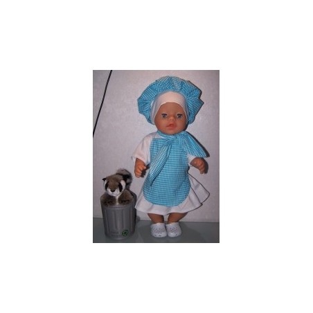 kokin set blauw baby born 43cm