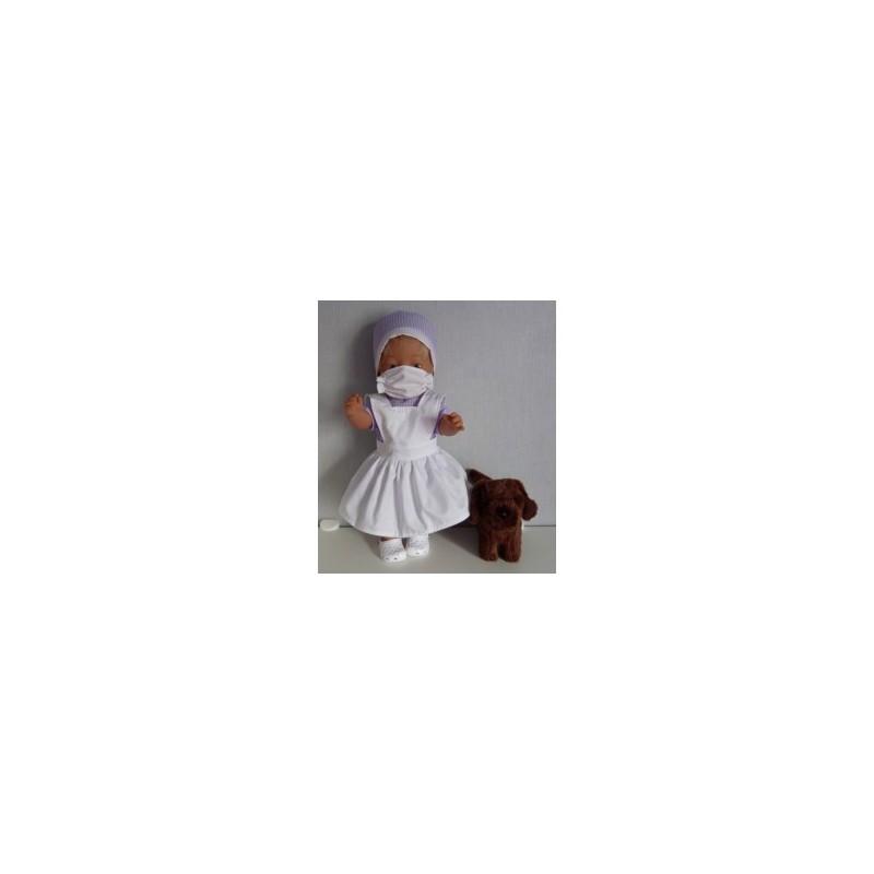 zuster setje lila baby born 43cm