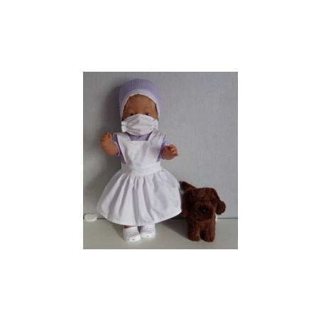 zuster setje lila baby born 43cm