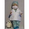 dokters set groen geruit baby born 43cm