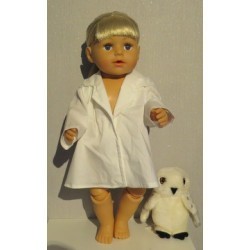 losse doktersjas baby born 43cm