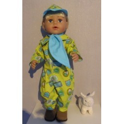 racesetje groen classic cars  baby born 43cm