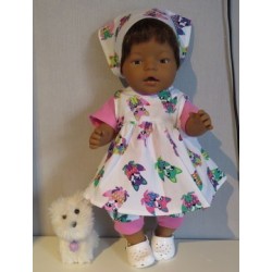 uitgebreide set vossen fel gekleurd baby born 43cm