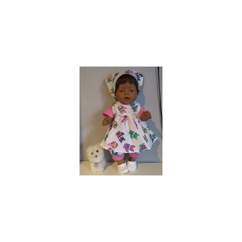uitgebreide set vossen fel gekleurd baby born 43cm