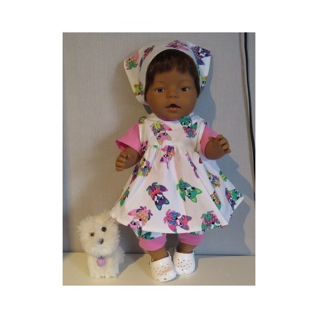 uitgebreide set vossen fel gekleurd baby born 43cm