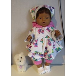 uitgebreide set vossen fel gekleurd baby born 43cm