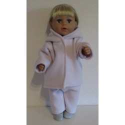 complete set lila met vogels wit baby born 43cm