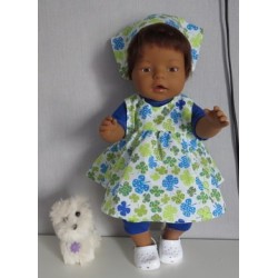 uitgebreide set klavertjes blauw baby born 43cm