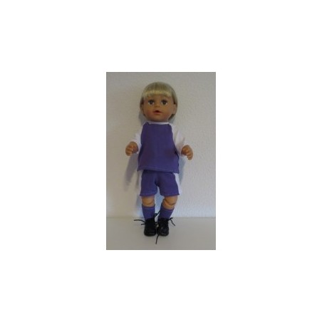voetbal setje lila baby born 43cm