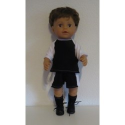 voetbal setje zwart  baby born 43cm