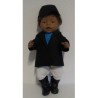 paardrijd set met blauw baby born 43cm