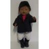 paardrijd set met roze baby born 43cm