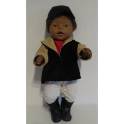 paardrijd set rood baby born 43cm