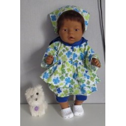 uitgebreide set klavertjes blauw baby born 43cm