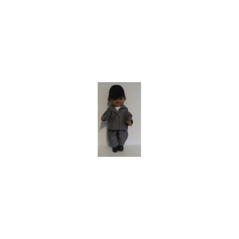 paardrijd set grijs baby born 43cm