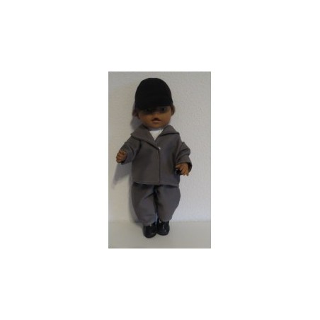 paardrijd set grijs baby born 43cm