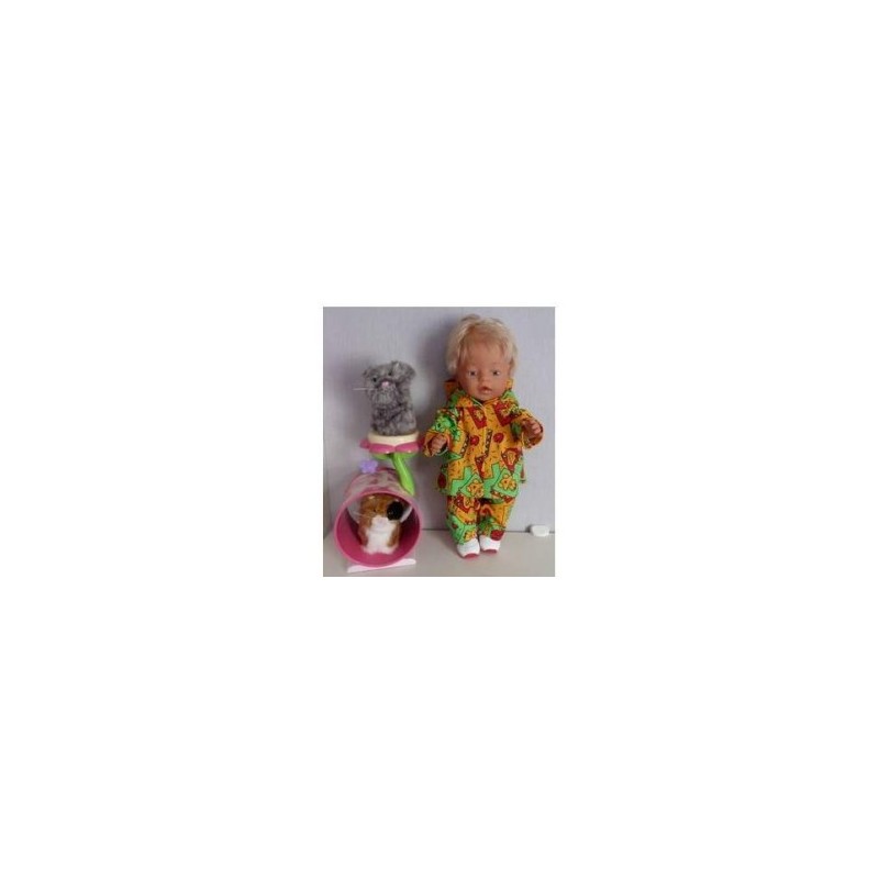 joggingspak geel beren baby born 43cm