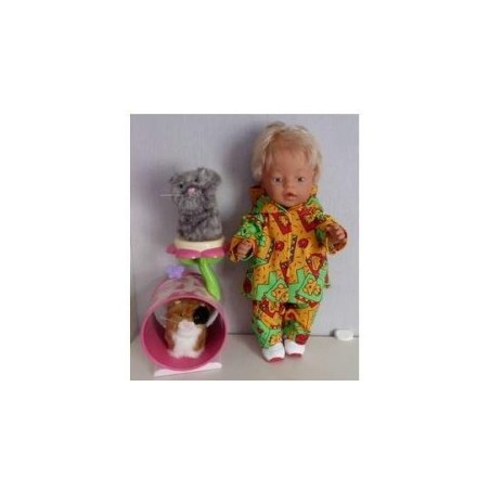 joggingspak geel beren baby born 43cm