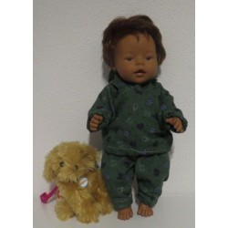 joggingspak groen beren baby born 43cm