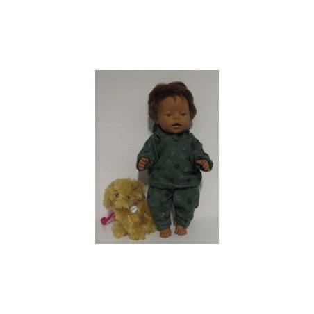 joggingspak groen beren baby born 43cm