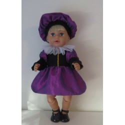 pietjurk paars  baby born 43cm