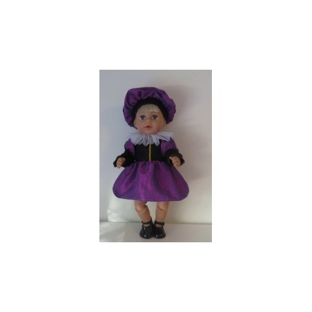pietjurk paars  baby born 43cm
