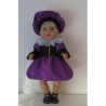 pietjurk paars  baby born 43cm