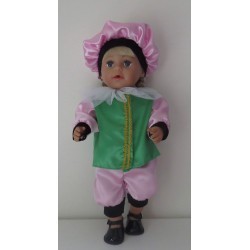 pietpak groen met roze baby born 43cm
