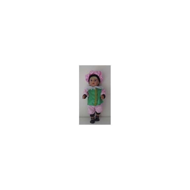 pietpak groen met roze baby born 43cm