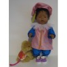 pietpak hard roze met blauw baby born 43cm
