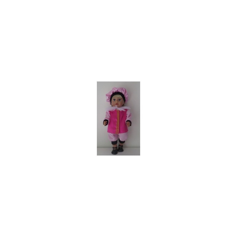 pietpak hard roze met roze baby born 43cm