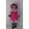 pietpak hard roze met roze baby born 43cm