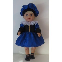 pietjurk blauw  baby born 43cm
