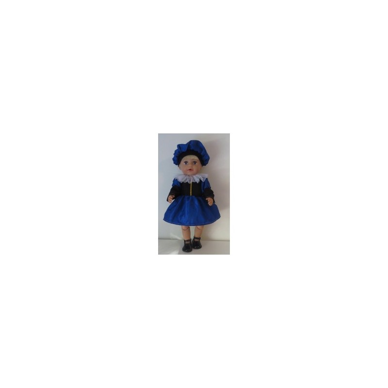 pietjurk blauw  baby born 43cm