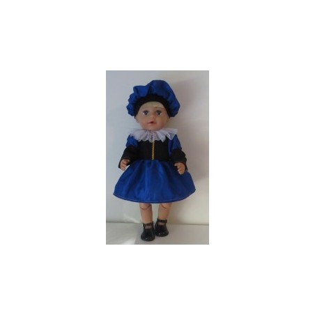 pietjurk blauw  baby born 43cm
