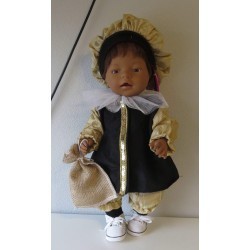pietpak goud baby born 43cm