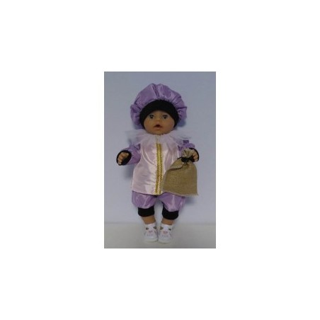 pietpak licht roze met lila baby born 43cm