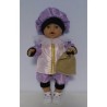 pietpak licht roze met lila baby born 43cm