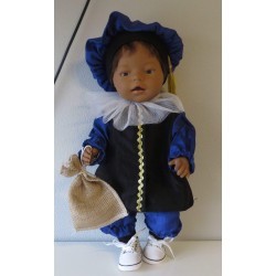 pietpak blauw baby born 43cm